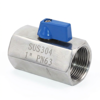 Carp Journey 304/316 Stainless Steel Manual Mini Ball Valves OEM DN15 PN63 Medium Pressure Flanged Thread NPT for Water Oil Gas