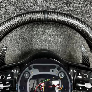 Volante de Cuero Personalizado para <span class=keywords><strong>Mercedes</strong></span> <span class=keywords><strong>Benz</strong></span> W212 W203 W205 W222 W213 Cls Gle Glc <span class=keywords><strong>43</strong></span> E63 E53 C63 <span class=keywords><strong>AMG</strong></span>, Accesorios para Automóviles - Product Image 4