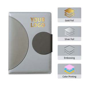 Custom Logo Business <b>Notepad</b> for School Students Color Cute PU Leather <b>A5</b> Diary Notebook - Product Image 2