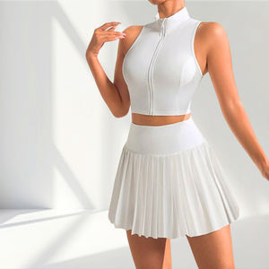 महिला कसरत कपड़े खेल जिम गोल्फ स्कर्ट कस्टम त्वरित सुखाने वाली खेल पोशाक महिलाओं के लिए उच्च गुणवत्ता वाले टेनिस स्कर्ट - Product Image 1