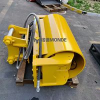 MONDE Nouvelle Plaque vibrante compacteuse pour excavatrice, Rouleau compacteur vibrant, Rouleau à tambour compacteur 20T pour machine de construction