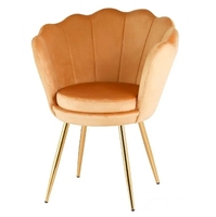 Chaise de salle à manger haut de gamme velours tissu coussin siège maison loisirs fauteuil avec cuir synthétique maison bureau entrée entrepôt