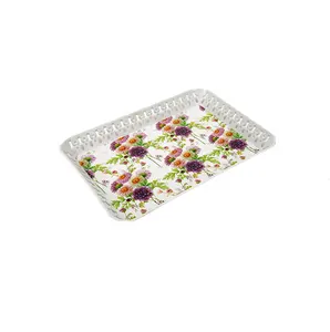 plastic party platters custom melamine rotating serving tray