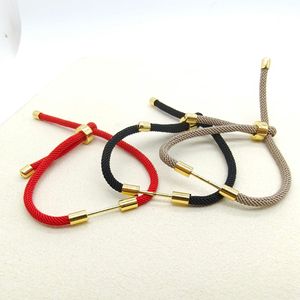 Cordon de Milan à tresser soi-même, bracelet semi-fini en corde rouge, cordons réglables pour la fabrication de bracelets - Product Image 3