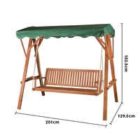 Usine directement patio antique balançoire en bois extérieur jardin sapin balançoire en bois pour adulte