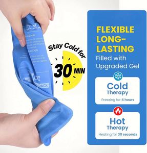 Soft Reusable Flexible Dual Temperature Hot/Cold <b>Gel</b> <b>Ice</b> <b>Packs</b> for Injuries Muscle Pain Relief-2 Rehabilitation Therapy Supplies - Product Image 4