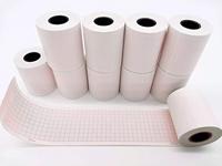 Rouleaux de papier thermique pour électrocardiogramme (ECG) de 63 mm x 30 m, vente en gros d'usine, pour appareils d'enregistrement médical