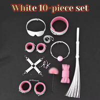 Kits de jouets sexuels pour adultes BDSM pour jeux coquins, ensemble de masques de bondage, menottes à plumes, attaches de cheville, aides sexuelles pour couples 18+