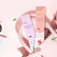Xylitol biologique sans alcool huile de coco naturelle à base de plantes liquide menthe portable sachet bande voyage rince-bouche 10ml oem