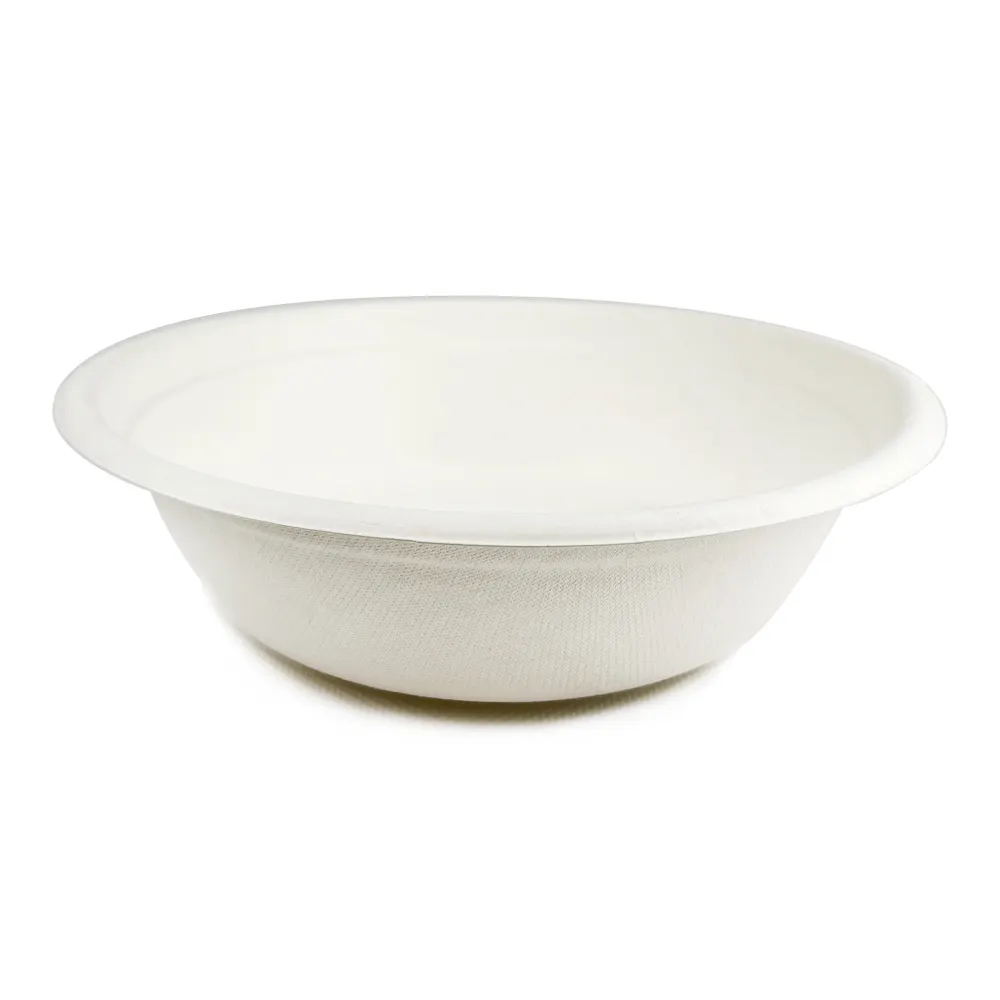 350ml 100% Biodegradável & Compostable Cana De Açúcar De Papel Polpa Party Bowl Bagaço Tigela Descartável Para O Casamento E Takeaway