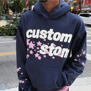 Heavyweight 450gsm lông cừu áo thun áo quá khổ phù hợp với Sao Puff in unisex thời trang dạo phố tùy chỉnh nhãn hiệu riêng OEM ODM - Product Image 1