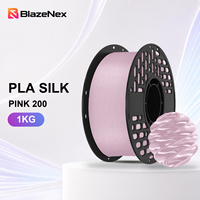 Filament PLA Soie 1,75 mm Haute Brillance Qualité d'Impression Stable et Propre Finition Soignée Enroulé 1KG Facile à Retirer pour Imprimante 3D