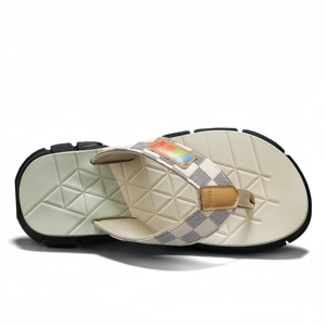 Tongs de plage décontractées pour hommes, design tendance estival avec couleurs assorties, <span class=keywords><strong>en</strong></span> PVC résistant et antidérapant, vente <span class=keywords><strong>en</strong></span> gros - Product Image 6