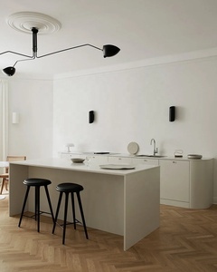 Cuisine moderne à plan ouvert avec four encastré, cave à vin et îlot central entièrement personnalisable <span class=keywords><strong>pour</strong></span> appartements ou maisons - Product Image 4
