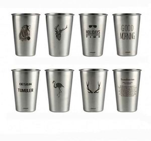 Modern Stainless Steel Tumbler <b>With</b> Vacuum Insulation for Beer - Product Image 1