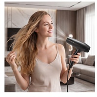 Moteur sans balais haute vitesse 110 000 tr/min, accessoire de sèche-cheveux 2500W, 3 vitesses, 3 réglages de chaleur, utilisation en hôtel, en extérieur, coffret cadeau