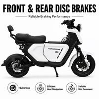 Nouveau vélo électrique urbain UB, 48V 60V 500W-1000W, cadre en acier, pneus 16*3.0, haute vitesse, longue autonomie, vélo électrique urbain pour adultes