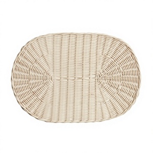 BEST SELLER Sets de table écologiques en bambou naturel, tissés à la main, style bohème, festonnés, pour décoration de table de mariage, Vietnam - Product Image 1