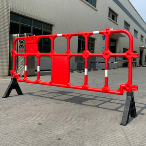 2100mm Blow‑molded Plastic Safety Barrier HDPE Construction Site <b>Temporary</b> Crowd Control Plastic Barricade <b>Fence</b> - Product Image 2