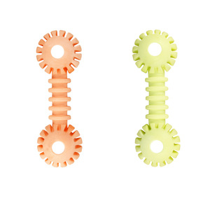 Jouet à mâcher en forme d'haltère en TPR, taille moyenne, pour chien et chat, pour la dentition, utilisation en intérieur, JH-6320 - Product Image 2