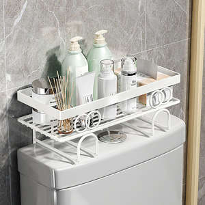 Estante Metálico de Almacenamiento para Baño Estilo <span class=keywords><strong>Hacienda</strong></span> <span class=keywords><strong>Mexicana</strong></span>, de Una Sola Capa, Independiente, Sin Necesidad de Taladrar, Ahorra Espacio - Product Image 4