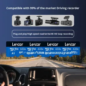 Tarjeta Micro SD <span class=keywords><strong>Lexar</strong></span> <span class=keywords><strong>633X</strong></span> Original de 128 GB, Tarjeta de Memoria de 256 GB, 64 GB, 32 GB, U1, C10, U3, Tarjeta Flash TF de 512 GB - Product Image 2