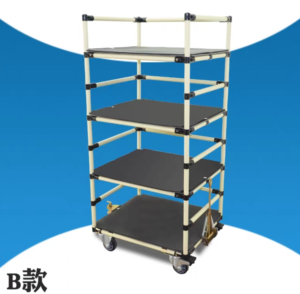 AOCHEN Chariots à tuyaux maigres personnalisables, chariots d'étagères en fil métallique et chariots logistiques pour un transport efficace en entrepôt - Product Image 2