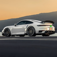 Kits de carrosserie en Fiber de carbone sèche de Style RYFT pour Porsche 911 (992) Turbo S jupes latérales de lèvre de pare-chocs diffuseur arrière aileron arrière