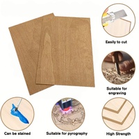 Contrachapado Rectangular Pintado - Apto para Manualidades de Madera, Modelos de Procesamiento Láser y Pintura de Artesanías en Madera