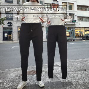 High Quality High Waist Breathable <b>Waterproof</b> Quick Dry Knitted Heavyweight Men's <b>Trousers</b> Casual Winter Pleated Front - Product Image 2