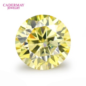 Round Colored Moissanite Cabochon 0.3-6.0ct Synthetic Gemstone For Jewelry Making - Product Image 4