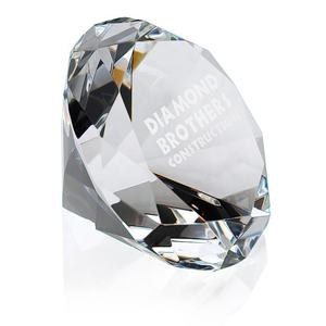 Atacado tamanho grande vidro paperweight lembrança com logotipo texto gravar casamento favor Crystal <span class=keywords><strong>Diamond</strong></span> - Product Image 2