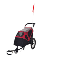 Remorque extérieure pliable pour animaux de compagnie Chariot de plage en sable pliable à la main Transporteurs pour chiens et autres animaux de compagnie Produits de voyage pratiques