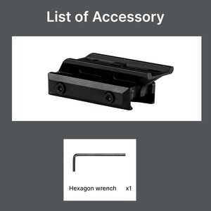 Soporte Elevador de Aluminio ACUMETA de 0.5 Pulgadas de Altura para Montaje de 20 mm - Product Image 5