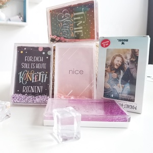 Design personalizzato 2x3 Glitter cornice per <span class=keywords><strong>foto</strong></span> piccolo magnete Souvenir per il Design della fabbrica del bambino Glitter Fotolijst Instax in plastica - Product Image 2
