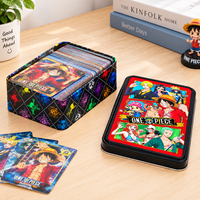 Boîte en fer blanc rectangulaire pour cartes à collectionner, avec couvercle à charnière, personnalisable, vide, pour collection de cartes de jeu