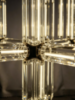Lustre d'ingénierie de grande taille, multi-niveaux, en cristal K9, pour villa, escalier, hall d'entrée