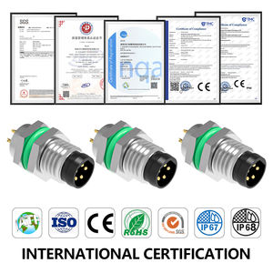 Anschluss für Schalttafel einbau M8 B Code Stecker 5-polige Löt kontakte Rück montage IP67 IP68 Wasserdichte Buchse für die Automatisierung - Product Image 5