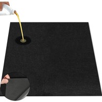 Tapis de sol en feutre antidérapant TPR pour garages, absorbant et résistant à l'huile, tapis de réparation pour voitures et motos, empêche les déversements d'huile