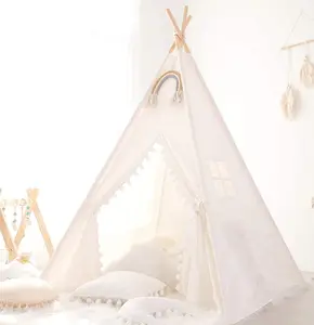 Tenda Teepee per bambini, tenda da gioco per ragazze e ragazzi regali casetta per bambini giochi all'aperto al coperto tenda tipi bambini con tappetino