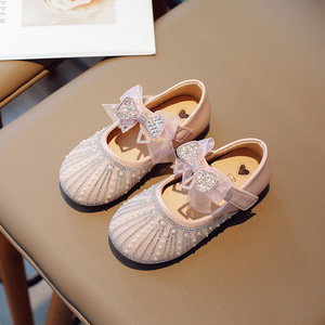 Nuove <span class=keywords><strong>Scarpe</strong></span> con Paillettes per Bambine, <span class=keywords><strong>Scarpe</strong></span> Principessa con Strass e Fiocco, Moda 2025 per Matrimoni - Product Image 5