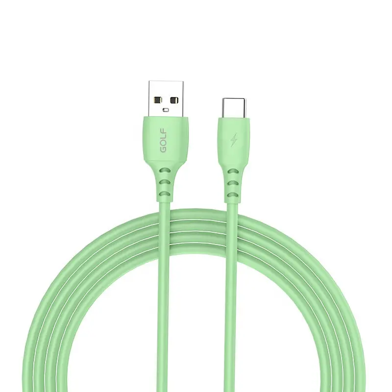 Fast Charge Cable USB to Type-C Quick Charge Power Connector Data Transmission 2.4A Liquid Silicon Strongest Wire Factory Price