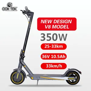 Free Tax EU US Delivery 10.5AH Lithium Battery V8 Adults Electric Scooter LCD Display 30km/h Max Speed