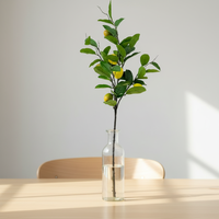Décoration de printemps, fleur artificielle, tige de citron, arbre fruitier, décoration d'intérieur