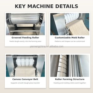Multi Function Crisp <b>Biscuit</b> Cookie Making <b>Machine</b> Sesame Peach Moulding <b>Machine</b> with High Productivity for Bakery Use - Product Image 5