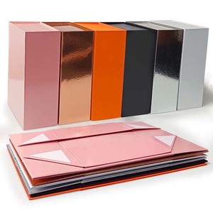 LR-219 DIY LOGO Factory Wholesale foldable magnetic closure luxury gift box cardboard