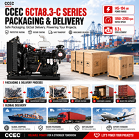 Moteur de construction CCEC 6CTA8.3-C240 179kW 240HP 2200RPM 8.3L 6 cylindres turbocompressé pour excavatrice, chargeuse, générateur, refroidi par eau