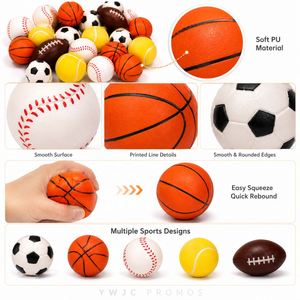 Pelota Antiestrés Deportiva con Logotipo Personalizado, Pelota de Espuma de PU Suave para Regalo Promocional y Alivio del Estrés, OEM - Product Image 2