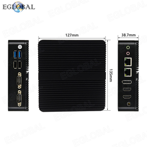 Eglobal-Mini PC sin ventilador Intel 12 Elkhart Lake J6412 6413 N95 N100, LAN dual, 2x RS232, Windows11, Linux, ordenador industrial - Product Image 5
