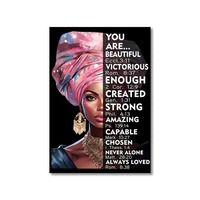 Inspiration abstraite femme noire africaine affiche belle toile peinture avec Art déco Design maison décorative mur Art
